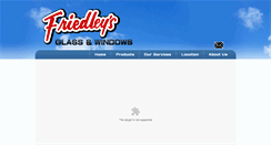 Desktop Screenshot of friedleysglassandwindows.com